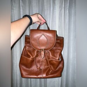 Fossil Leather Luna Backpack Purse